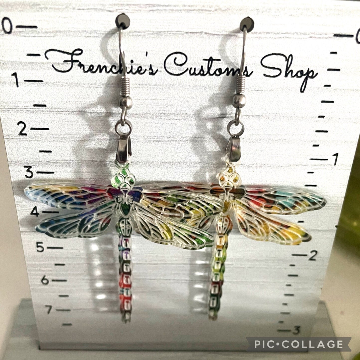 Dragonfly Dangle Earrings, Summer Earrings, Nature Earrings Dangle, Nature Lover Gift for Mom, Gift for Animal Lovers, Whimsical Earrings