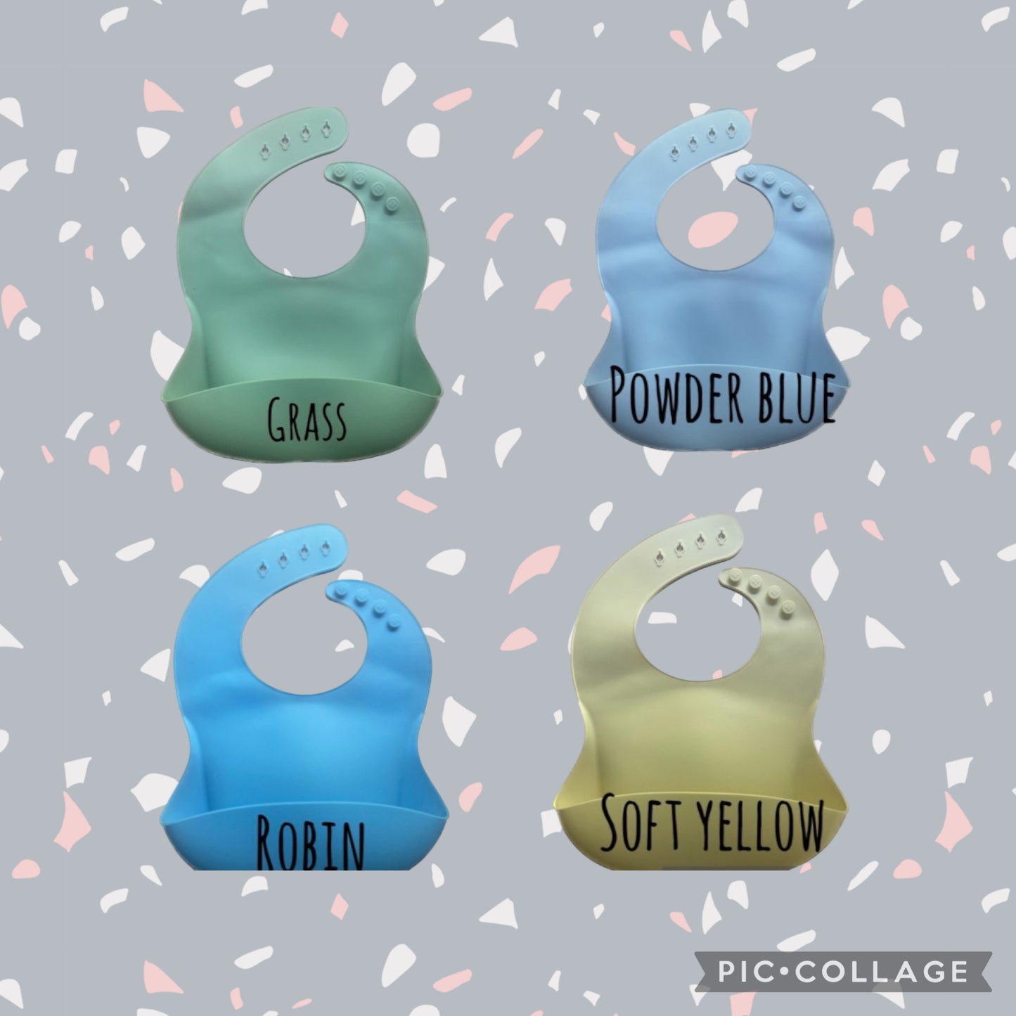Personalized Silicone Bib for baby, Engraved Adjustable Bib, Bib for toddler, Gift for New Mom, Custom Bib for Daycare, Gift for Baby Shower