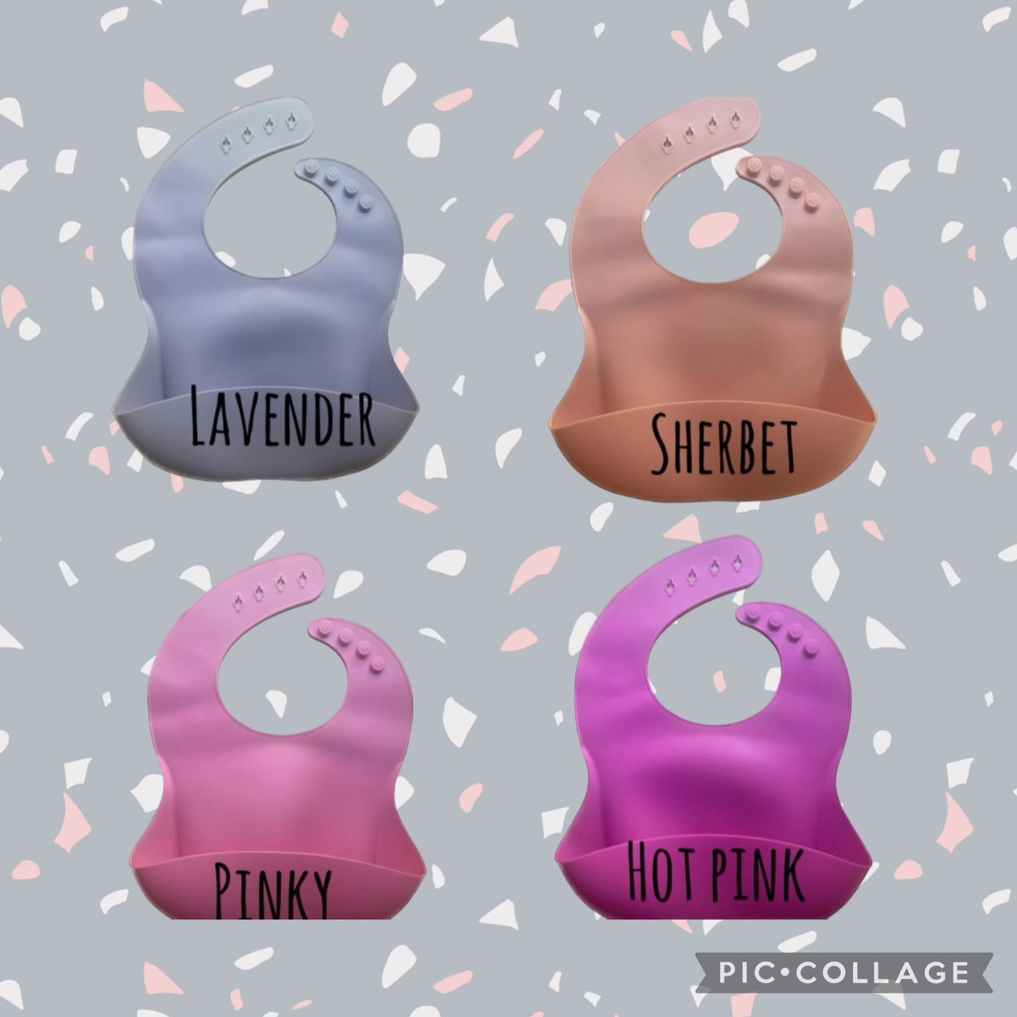 Personalized Silicone Bib for baby, Engraved Adjustable Bib, Bib for toddler, Gift for New Mom, Custom Bib for Daycare, Gift for Baby Shower