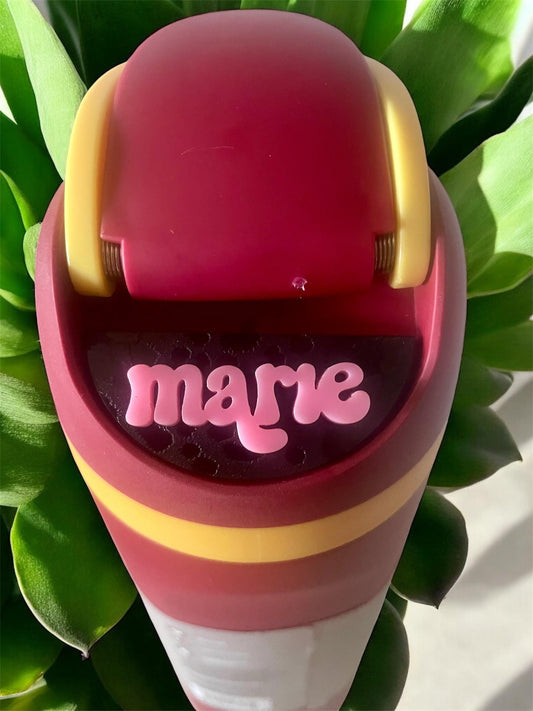 Personalized Name Tag for Owala Freesip  /16/24/32/40 oz Tumbler, Custom Lid name tag, Glitter Acrylic Name Plate, Gift for Girlfriend, Name Accessory for Bottle