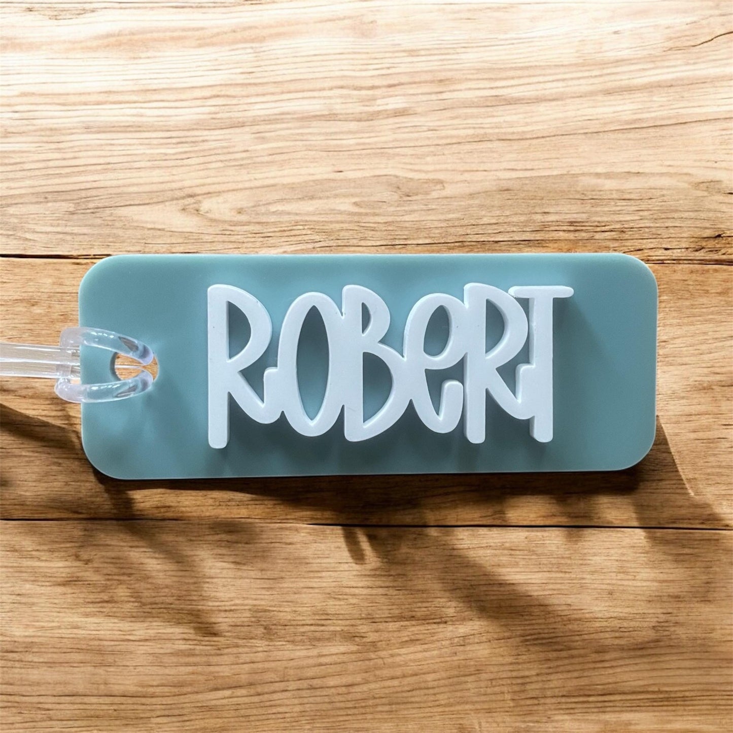 Personalized earth tone Kids Name Tag for Backpack | Custom Acrylic Bag Tag | School Backpack Name Tag | Back to School Gift | Name Keychain