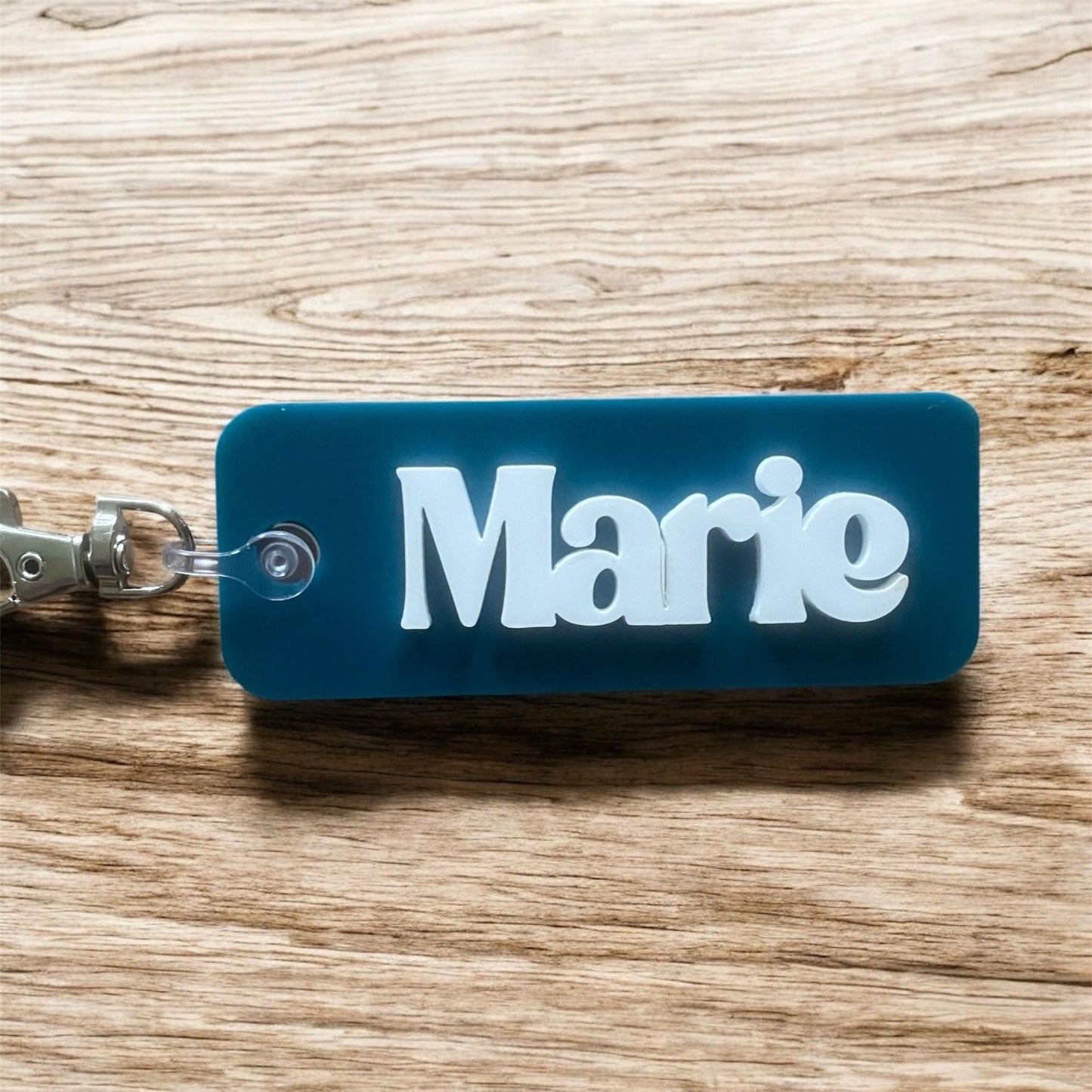 Personalized earth tone Kids Name Tag for Backpack | Custom Acrylic Bag Tag | School Backpack Name Tag | Back to School Gift | Name Keychain