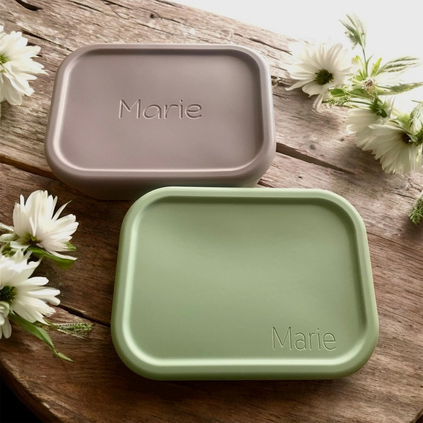 Personalized Silicone Lunch Box – Engraved Lunch Box for Kids & Adults, Eco-Friendly Food Container, Custom Name Lunch Box for Daycare Work