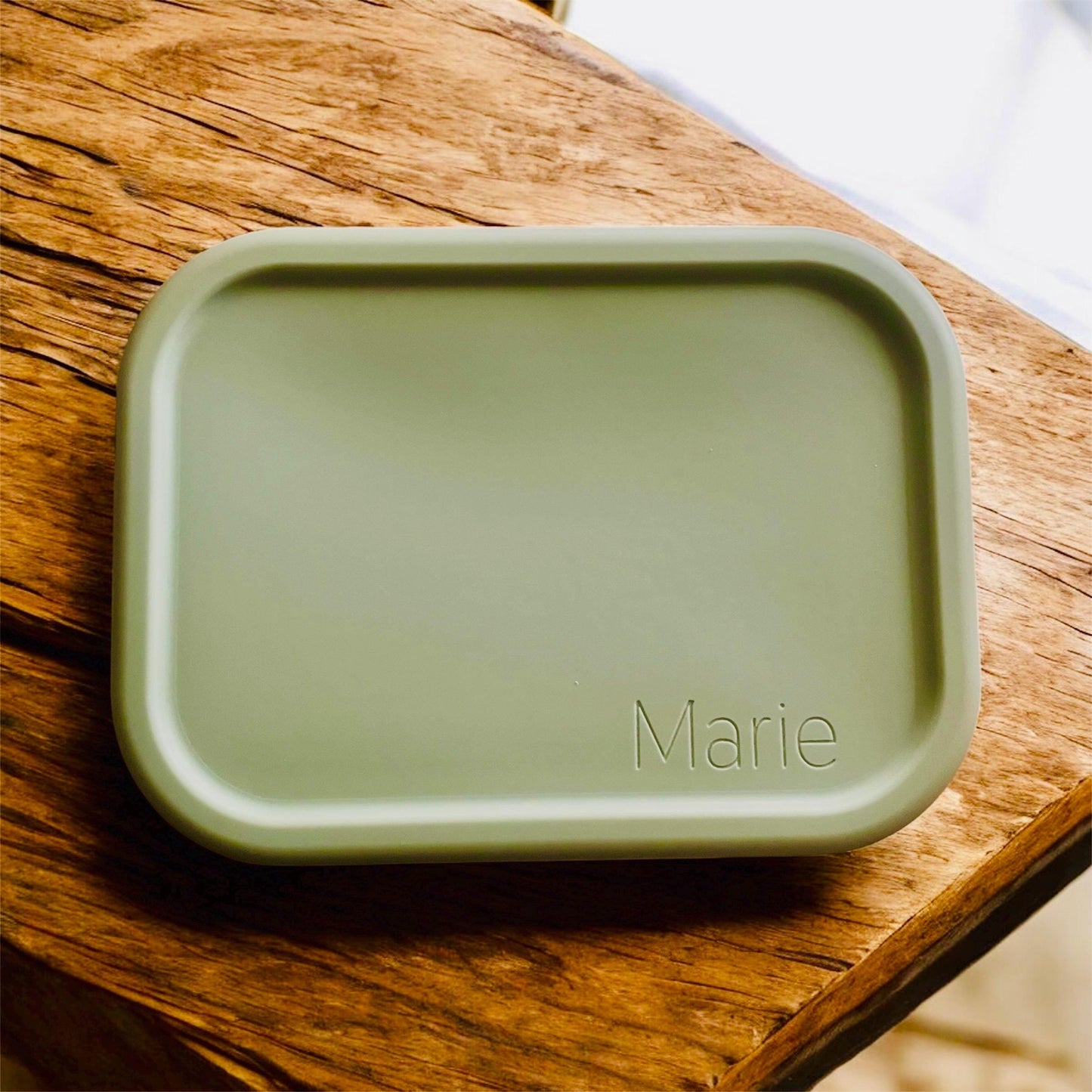 Personalized Silicone Lunch Box – Engraved Lunch Box for Kids & Adults, Eco-Friendly Food Container, Custom Name Lunch Box for Daycare Work