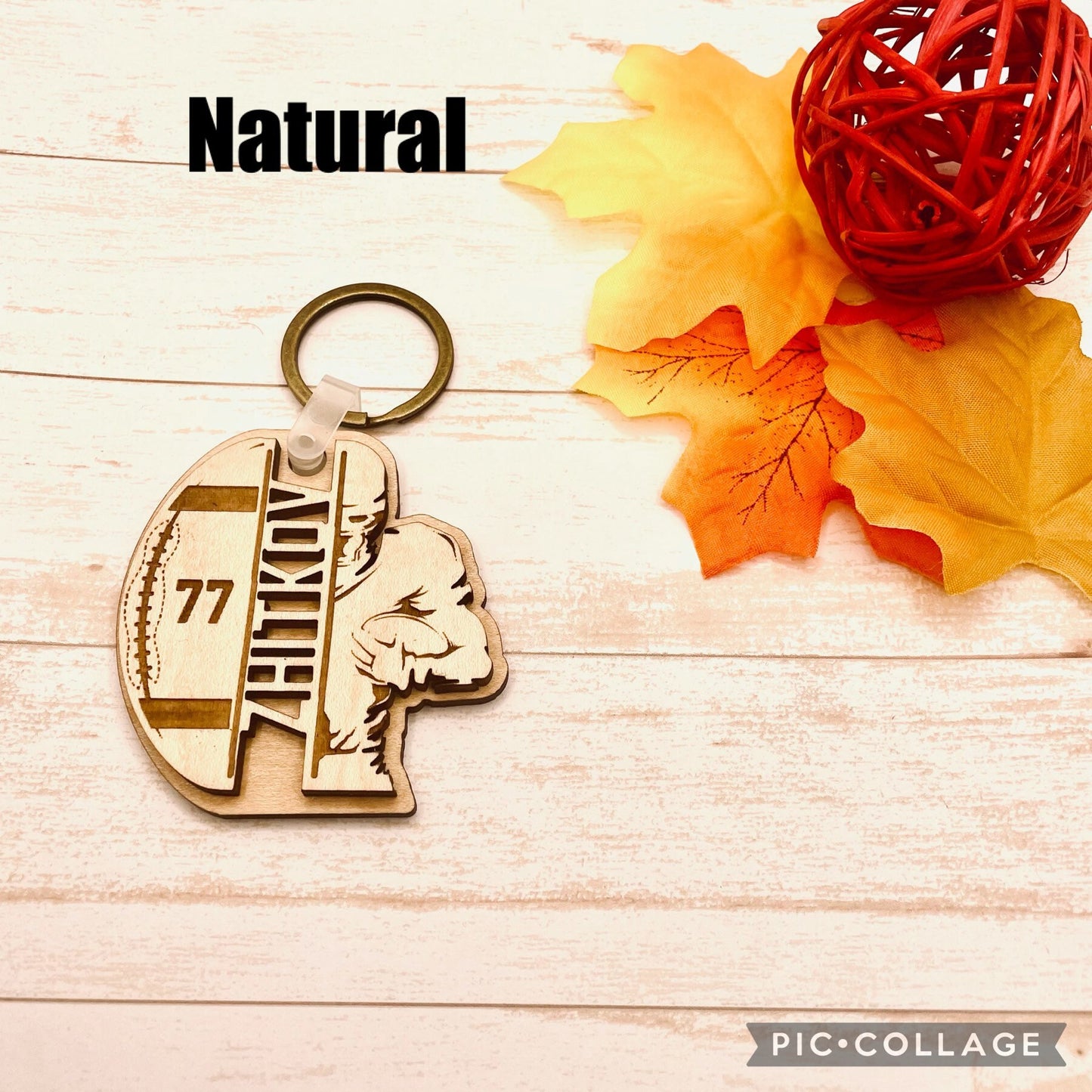 Engraved Keychain , Personalized Football Keychain, Football Mom Gift, Football Dad Gift, Sport Lovers, Gift for Her, Gift for Him