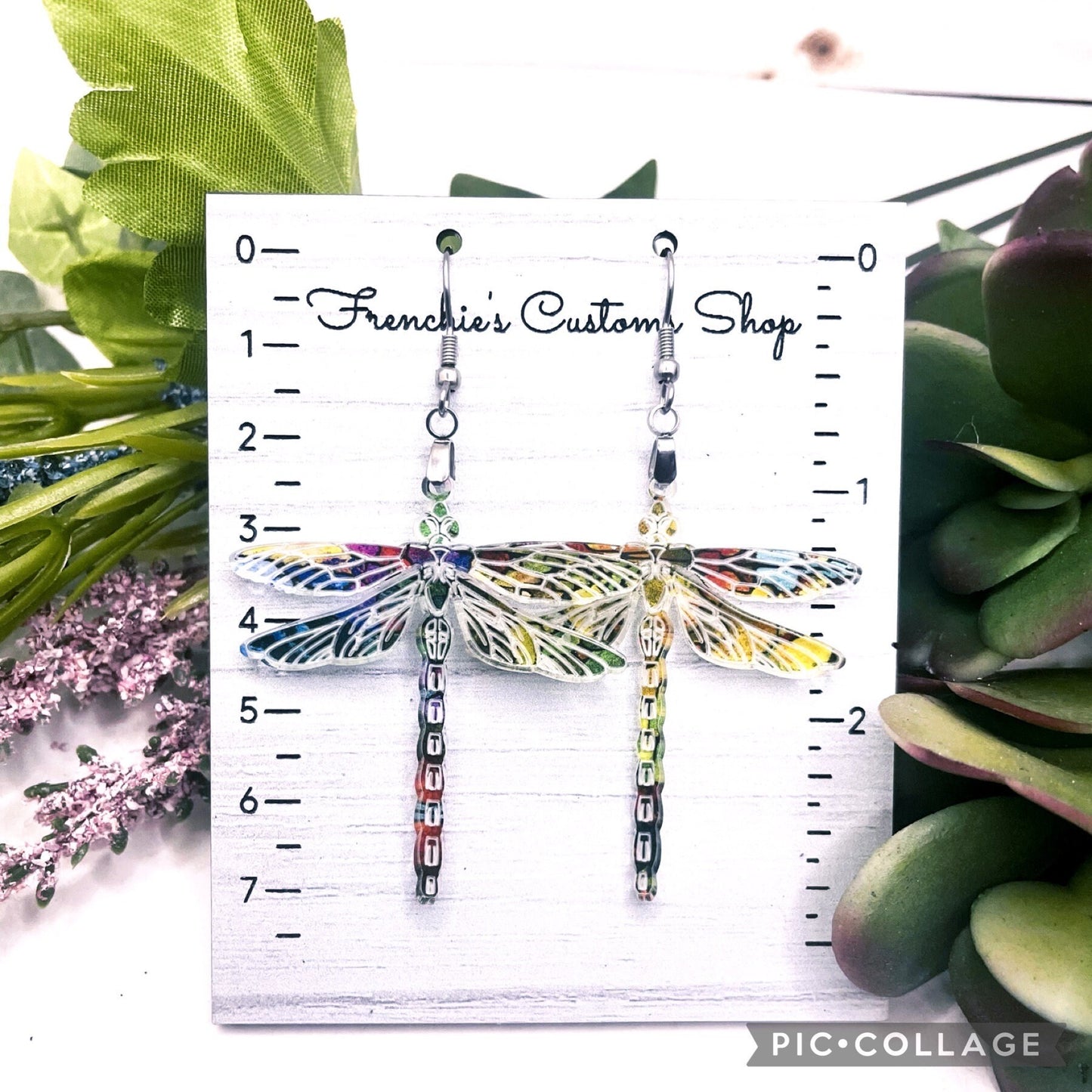 Dragonfly Dangle Earrings, Summer Earrings, Nature Earrings Dangle, Nature Lover Gift for Mom, Gift for Animal Lovers, Whimsical Earrings